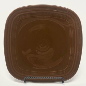 Fiestaware Homer Laughlin Chocolate Brown 10.75” Square Dinner Plate Lead free